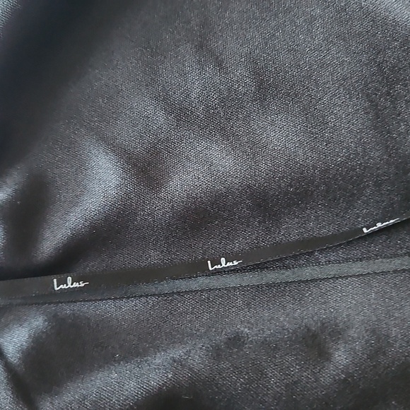 LULU S Black Bodycon Maxi Dress Strap Size L - Picture 5 of 9